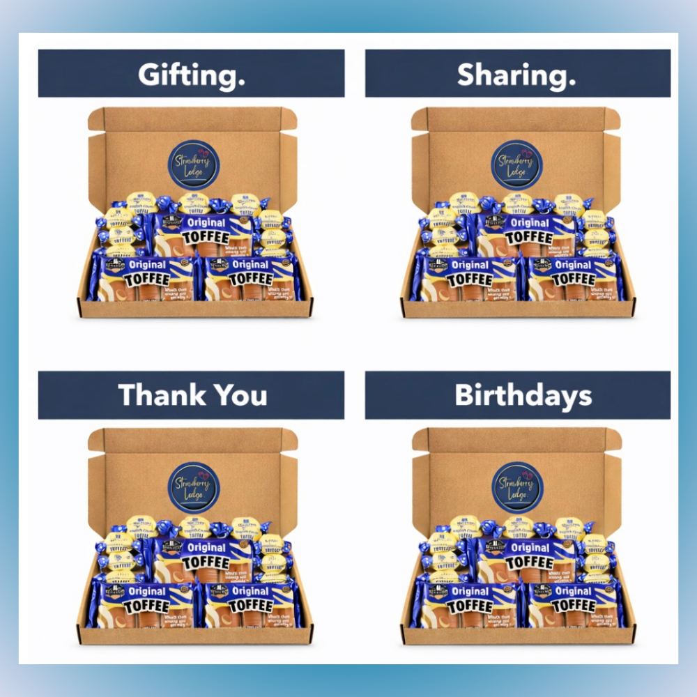 Original creamy toffee gift box suitable for gifting, sharing, thank you gifts and birthdays.